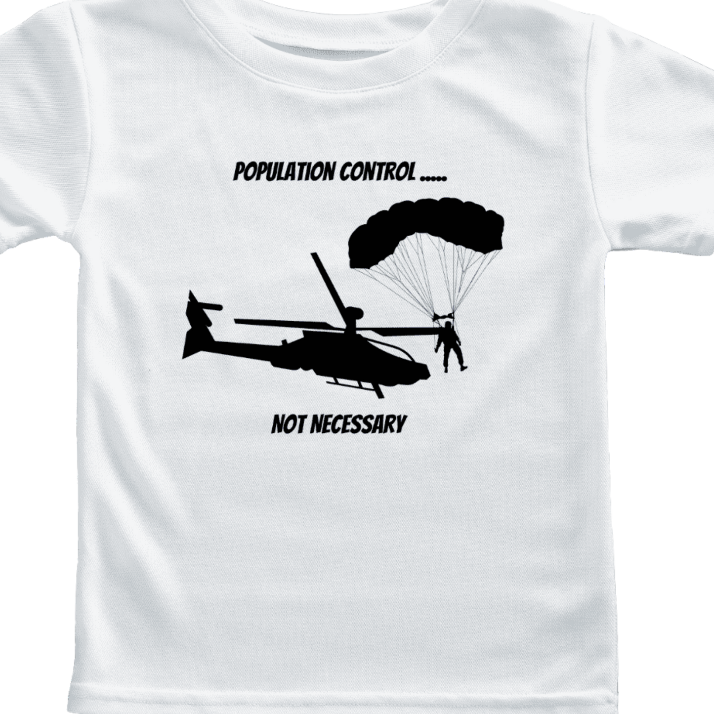 Shirt - Population Control- Adult -crew short sleeves