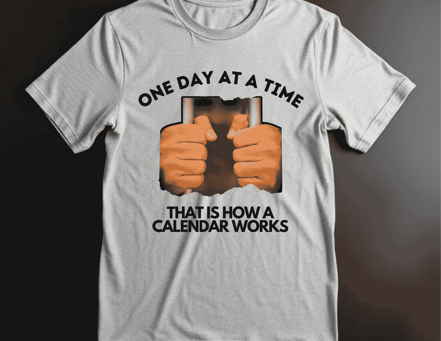 Shirt- one day at a time- Adult -crew short sleves