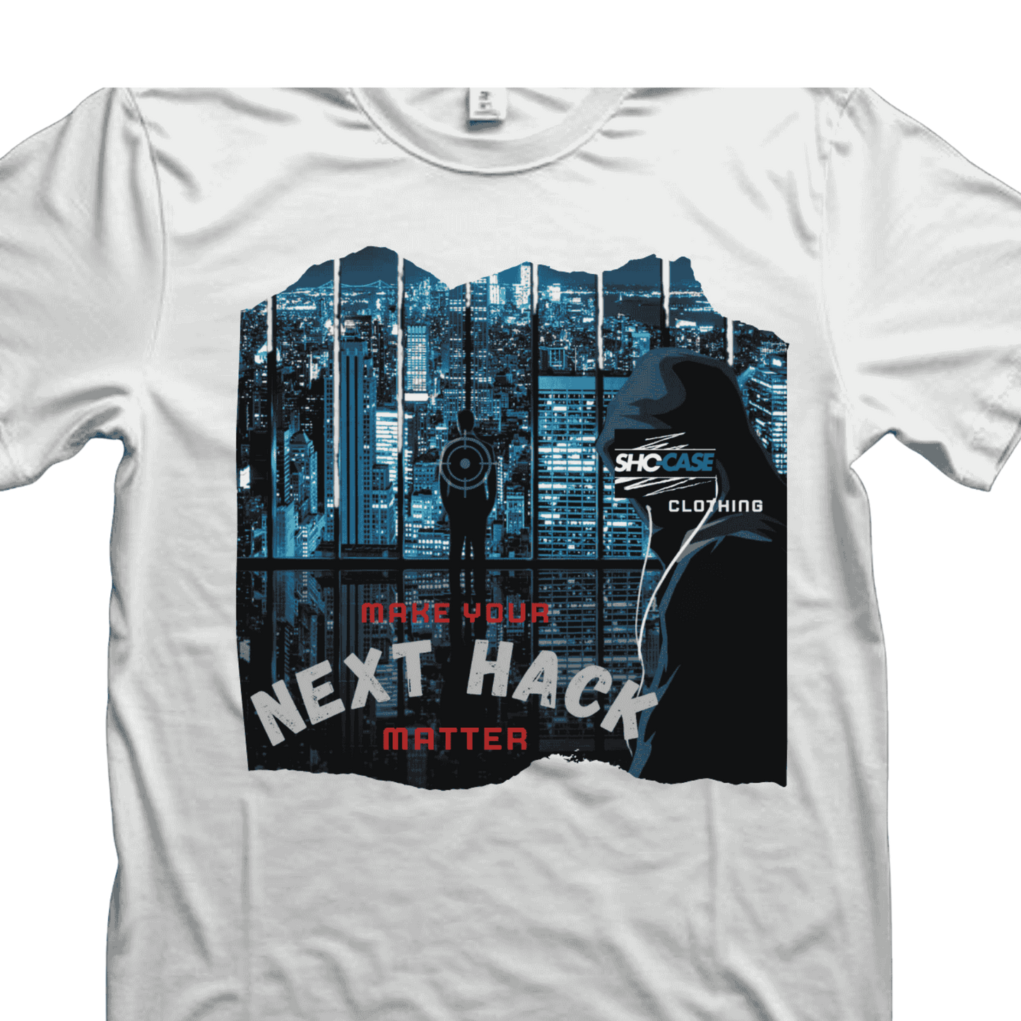 Shirt- next hack - Adult -crew short sleves