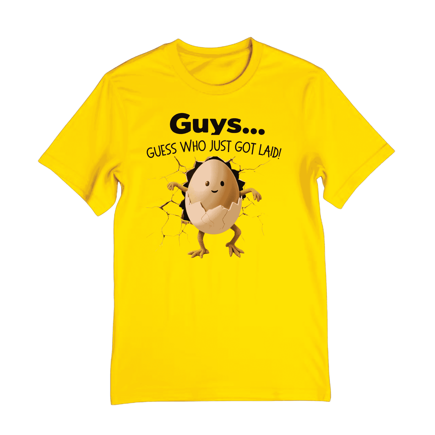 Shirt- Just Got Laid - Adult -crew short sleeves