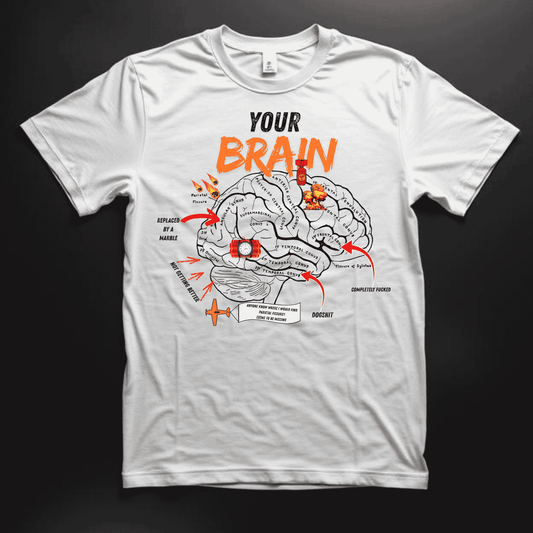 Shirt- Your Brain - Adult -crew short sleeves