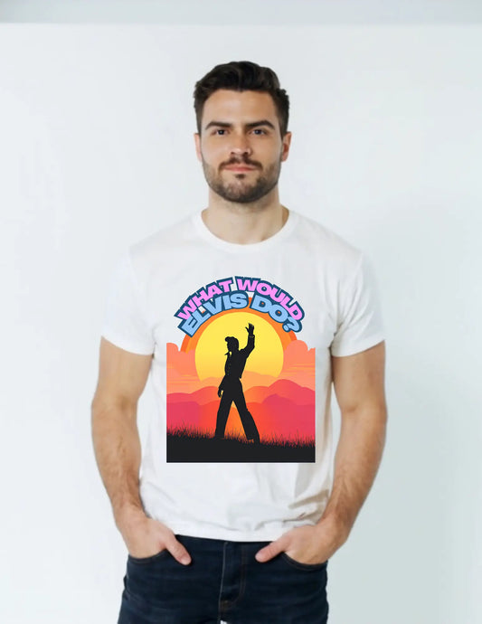 Shirt- WWED Elvis - Adult -crew short sleeves