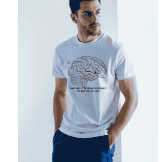 Shirt- Brain Sections - Adult -crew short sleeve