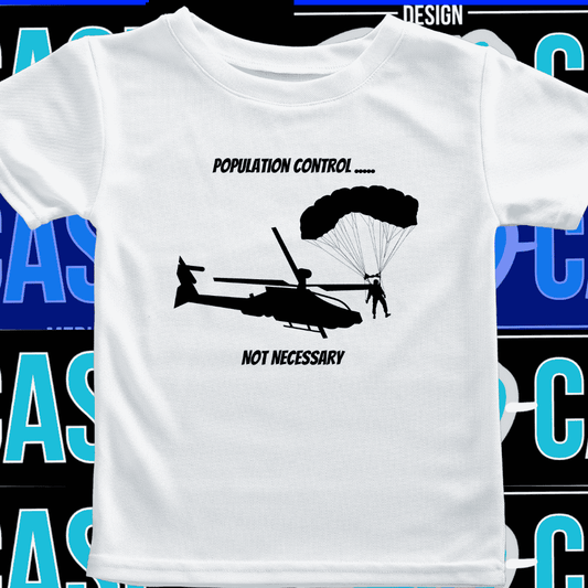 Shirt - Population Control- Adult -crew short sleeves