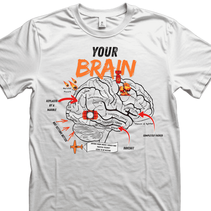 Shirt- Your Brain - Adult -crew short sleeves