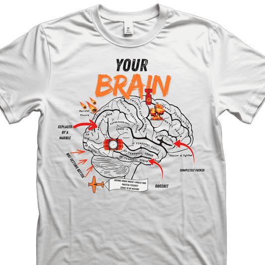 Shirt- Your Brain - Adult -crew short sleeves