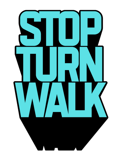 Shirt- Stop, Turn, Walk - Adult -crew short sleeves