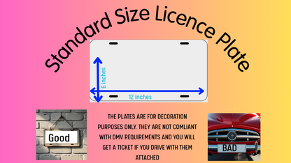 License Plate - DEL_ONE_PER (%) - Decoration