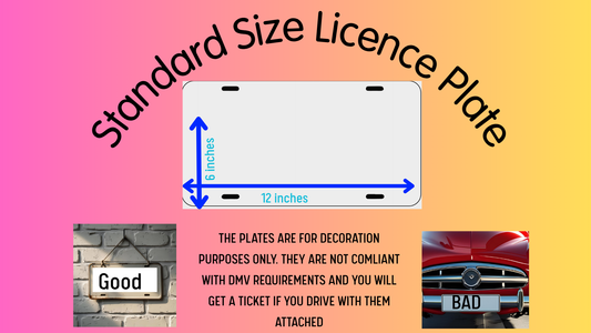 License Plate -Cig Burn Red edition - Decoration
