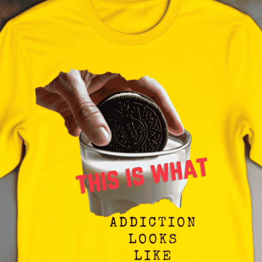 Shirt- Addiction - Adult -crew short sleeves