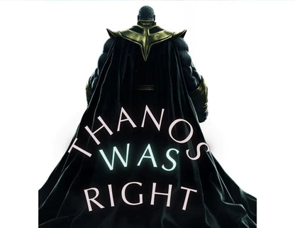 Shirt- Thanos was Right- Adult -crew short sleeve