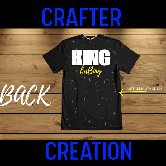 Shirt- CRAFTED: King baBing's Throne - Adult -crew short sleeves